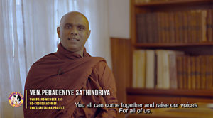 Bhante Sathi, a Sri Lankan-American monk, DVA Board member, and the Co-Coordinator of DVA’s Sri Lanka Project