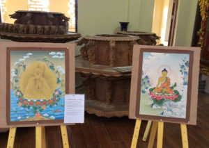 Pháp Vân Pagoda Exhibit of Indian Buddhist art.