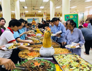 The buffet at DVA’s Third Annual Asian Buddhist Animal Rights Conference